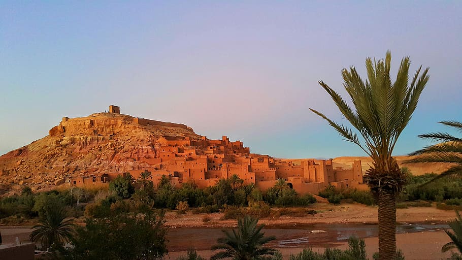 Ait Benhaddou, Unesco World Heritage, clay houses, morocco, mud brick city, HD wallpaper