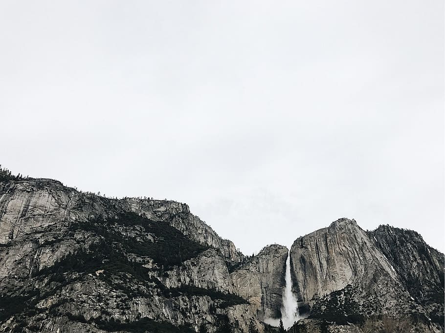 mountain, landscape, rocks, cliff, hill, nature, sky, beauty in nature HD wallpaper