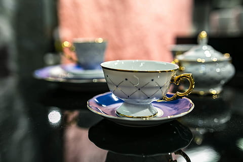 Collection of fancy tea cups, elegant, design, drink, cafe, coffee - Drink HD wallpaper