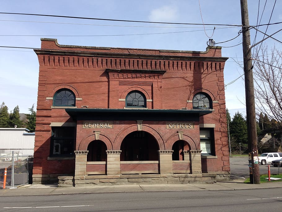 building, brick, architecture, structure, red, old, exterior HD wallpaper