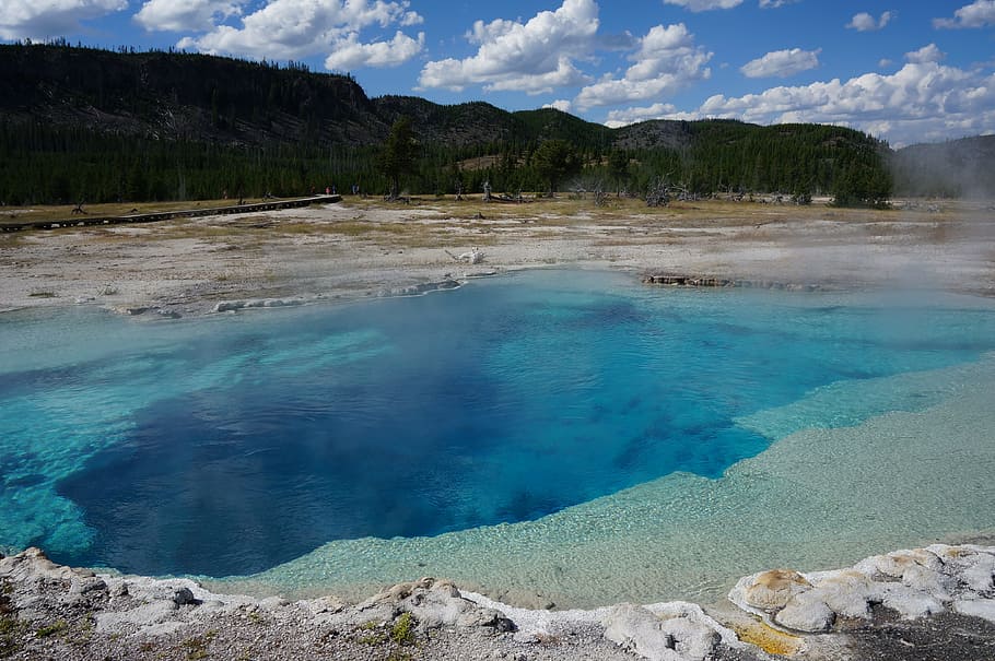 Yellowstone, Geezer, park, water, nature, beauty in nature HD wallpaper