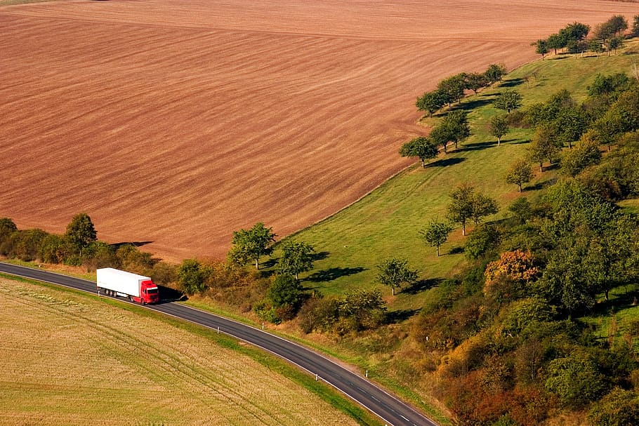 landscape, thuringia germany, fields, nature, transportation HD wallpaper