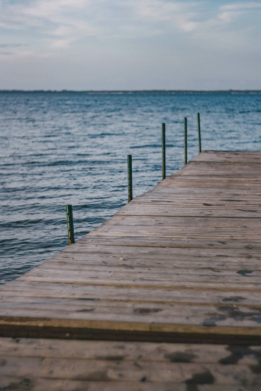 Wooden pier by the sea, beach, water, waves, jetty, wood - Material