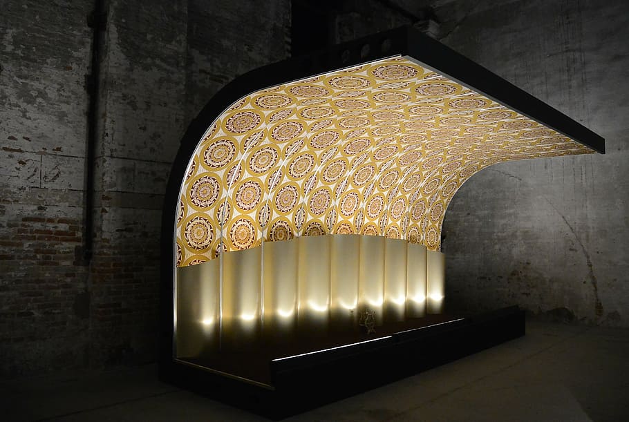 art, canopy, protection, gold, shelter, installation, architecture HD wallpaper