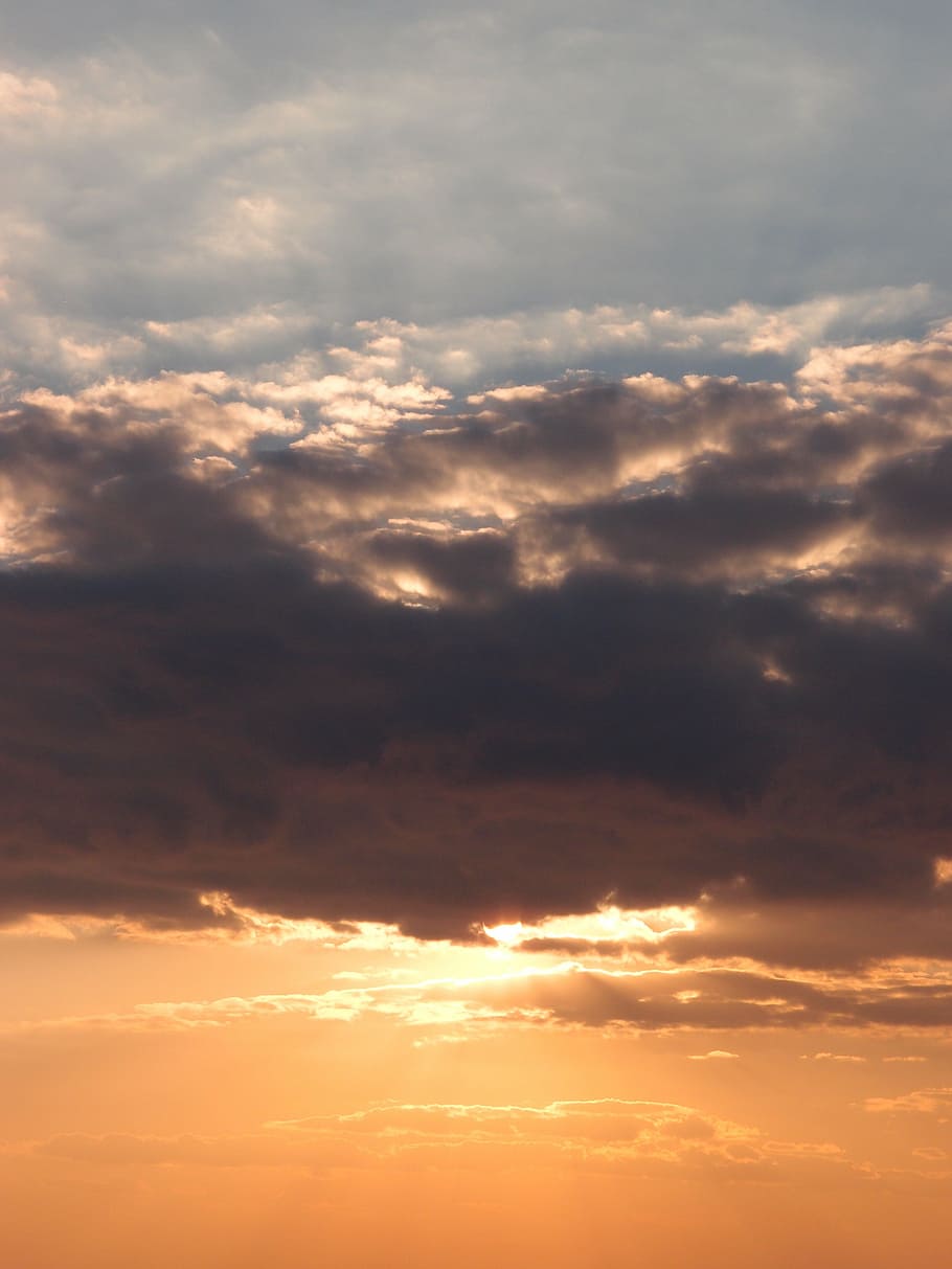 sun, sunset, sky, cloud, natural, cloud - sky, scenics - nature HD wallpaper