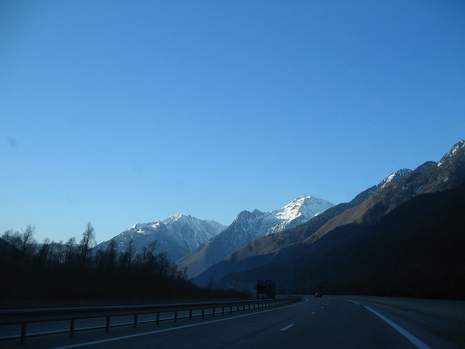 Isère, Alps, Mountains, Panorama, landscape, sky, pic, snow HD wallpaper