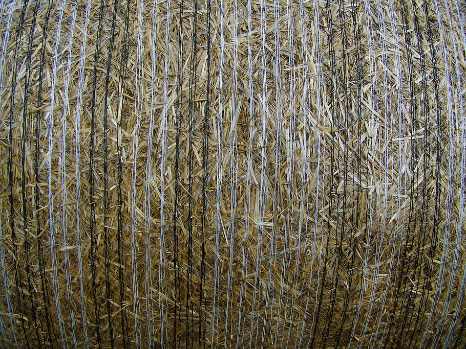 Straw Bale, Compressed Grain Drying, works, backgrounds, full frame HD wallpaper