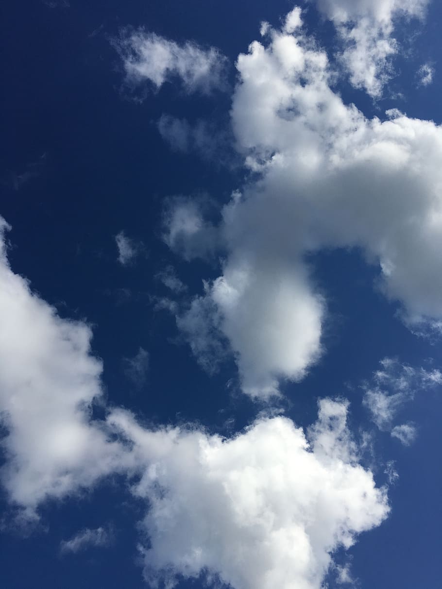 sky, cloud, blue, white cloud, cloud - sky, low angle view HD wallpaper