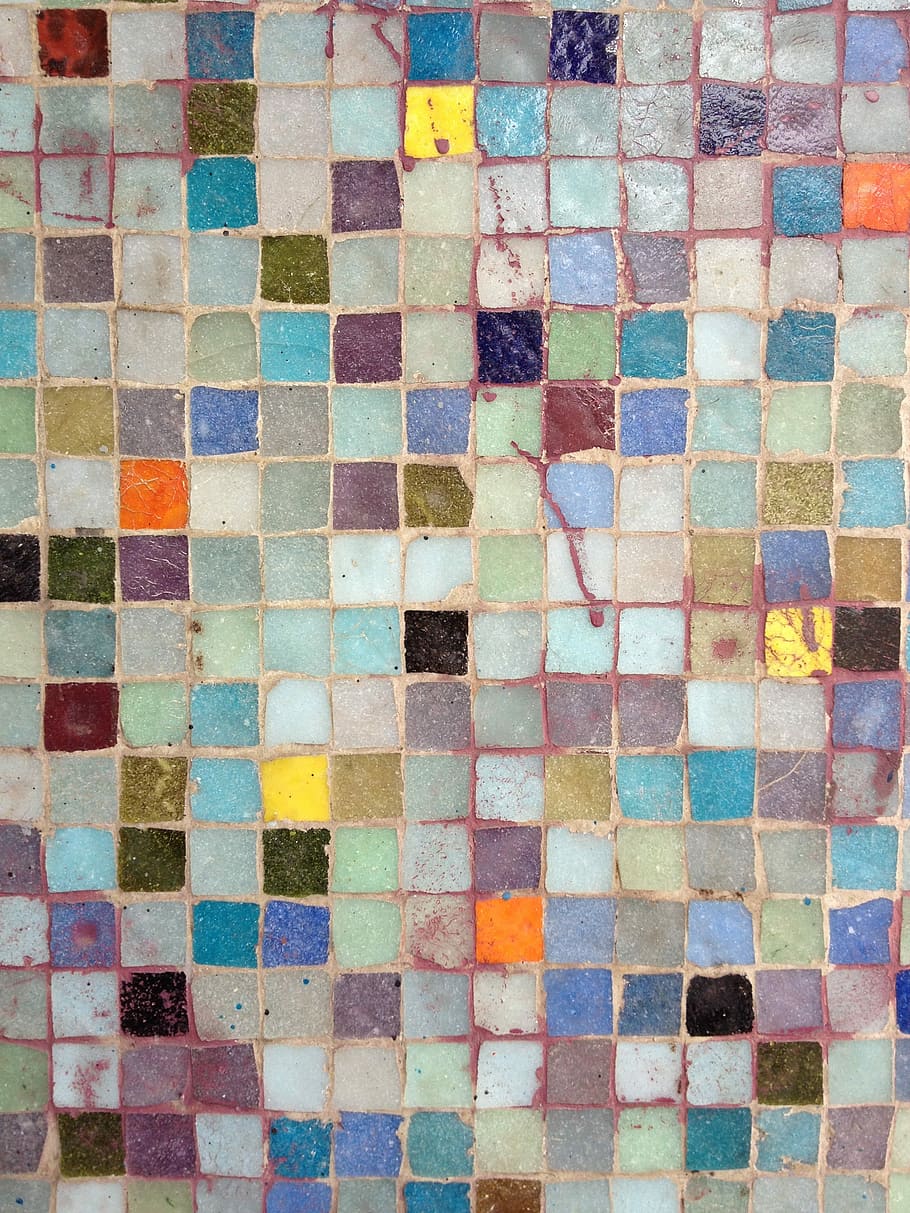 Mosaic, Wall, Texture, multi colored, backgrounds, abstract HD wallpaper