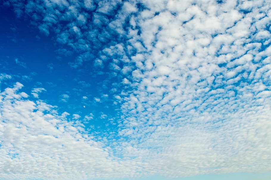 Heaven, Clouds, Blue, Sky, Cyan, blue sky, weather, light, backgrounds HD wallpaper
