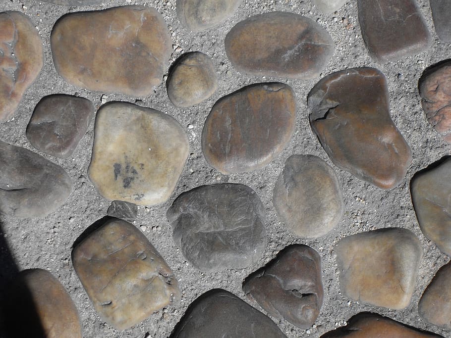 pavement, boulders, spain, full frame, backgrounds, pattern HD wallpaper