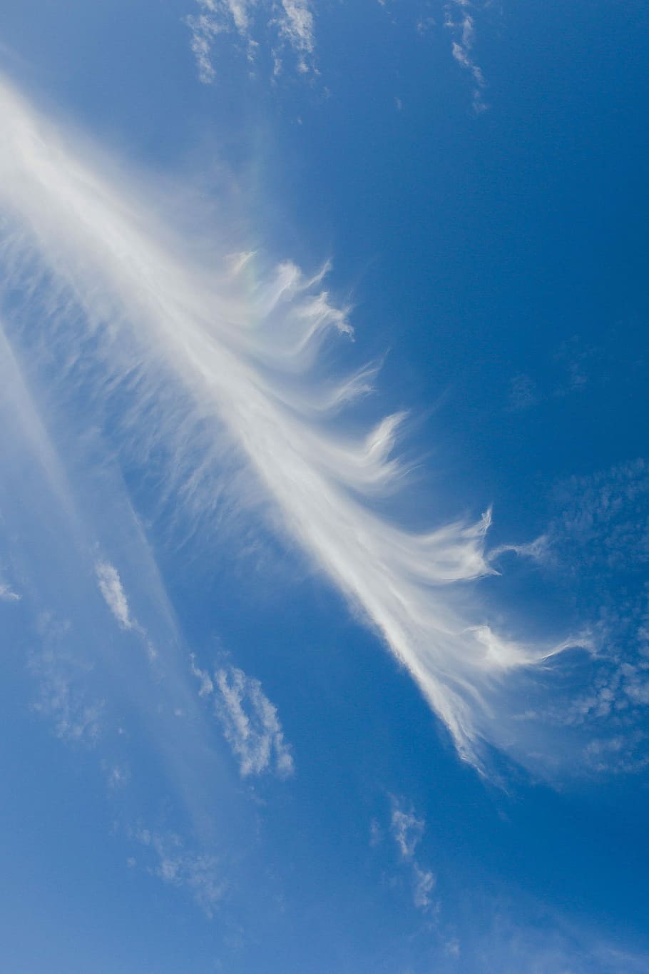 Cloudy blue sky, clear, nature, weather, air, day, outdoors, backgrounds HD wallpaper