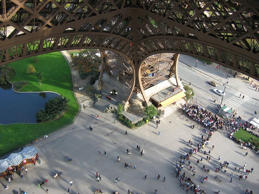 HD wallpaper: Eiffel Tower, Paris, France, Iron, perspective, aerial ...