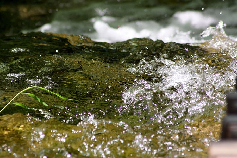 water, nature, spring, fresh, liquid, drop, macro, landscape HD wallpaper