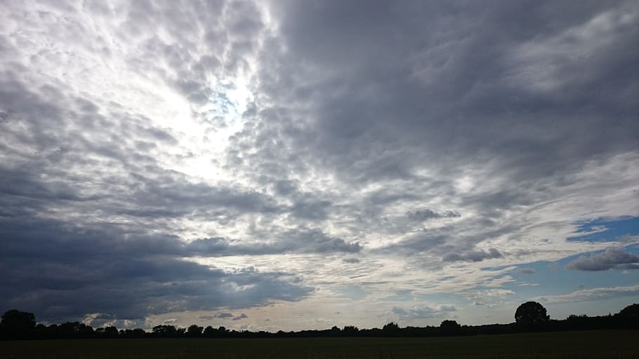 clouds, landscape, blue sky, sol, cloud - sky, environment HD wallpaper