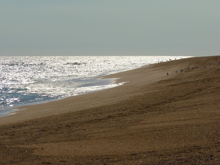 Beach, Sea, Wave, Holiday, Sun, sand, nature, scenics, tranquility HD wallpaper