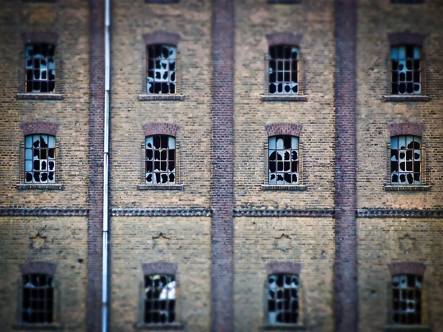 facade, old, brick, window, building, stone built house, atmosphere HD wallpaper