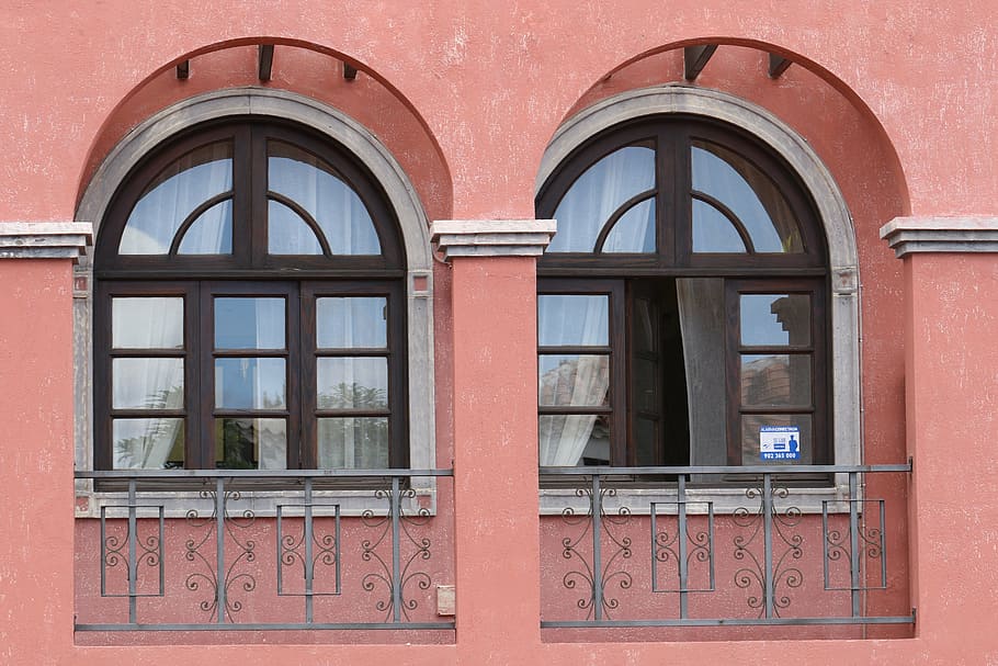 window, wall, the window, façades, kamienica, style, colored townhouses HD wallpaper
