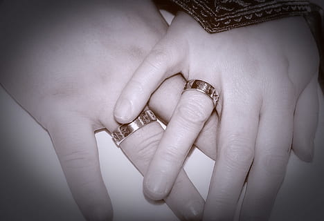 hands, rings, background image, marry, wedding, love, celtic HD wallpaper