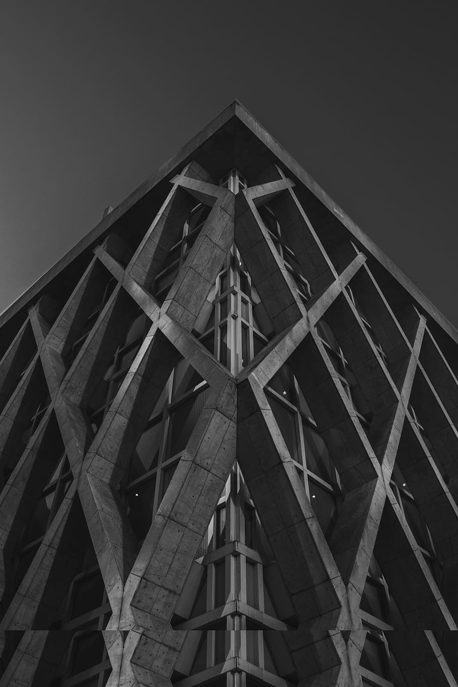 low angle photography of highrise building, worms eye view of concrete building HD wallpaper