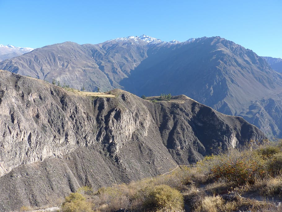 colca canyon, peru, landscape, mountain, scenics - nature, beauty in nature HD wallpaper
