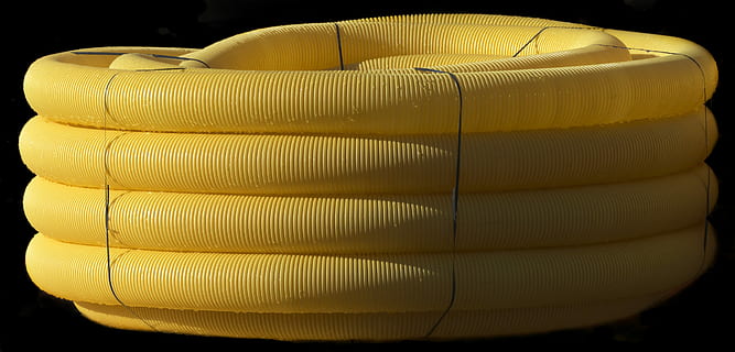 drain pipe, flexible, coiled, role, pvc, drainage pipe, tube HD wallpaper
