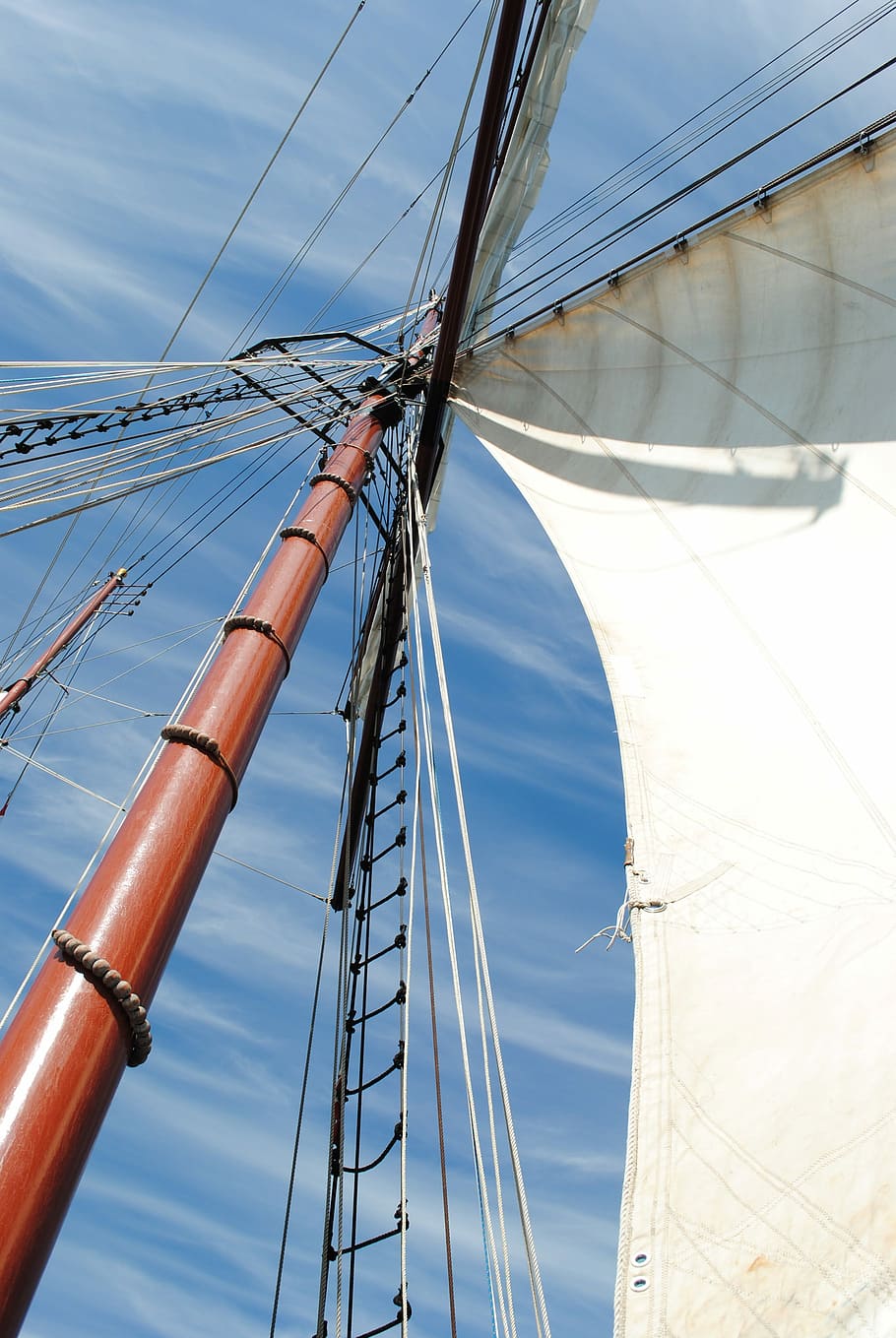 Sail, Ship, Boot, Sea, sailing ship, mast, nautical vessel HD wallpaper