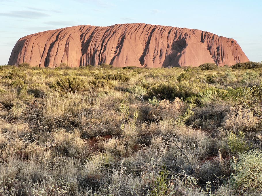 ayers rock, australia, landmark, uluru, landscape, centre, outback, HD wallpaper