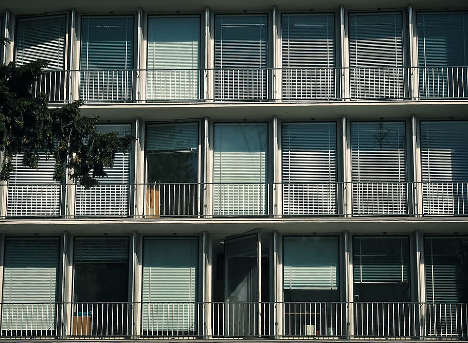 architecture, window, facade, glass, building, home, city, düsseldorf HD wallpaper