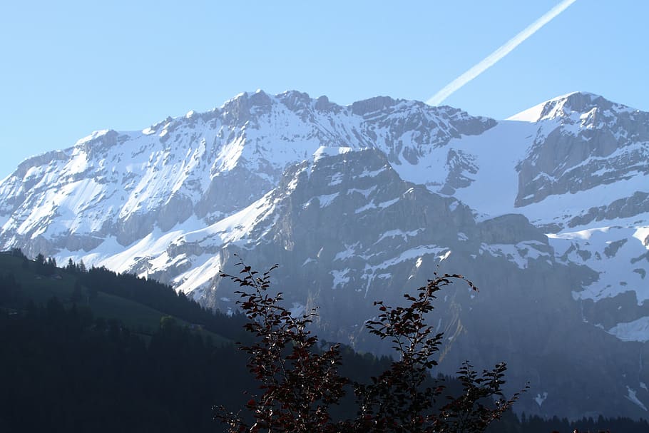 switzerland, mountains, alpine, panorama, view, distant view, HD wallpaper