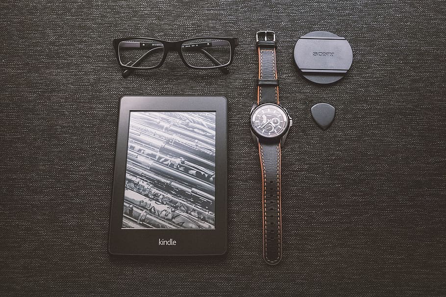 kindle, e-reader, technology, objects, watch, eyeglasses, accessories HD wallpaper