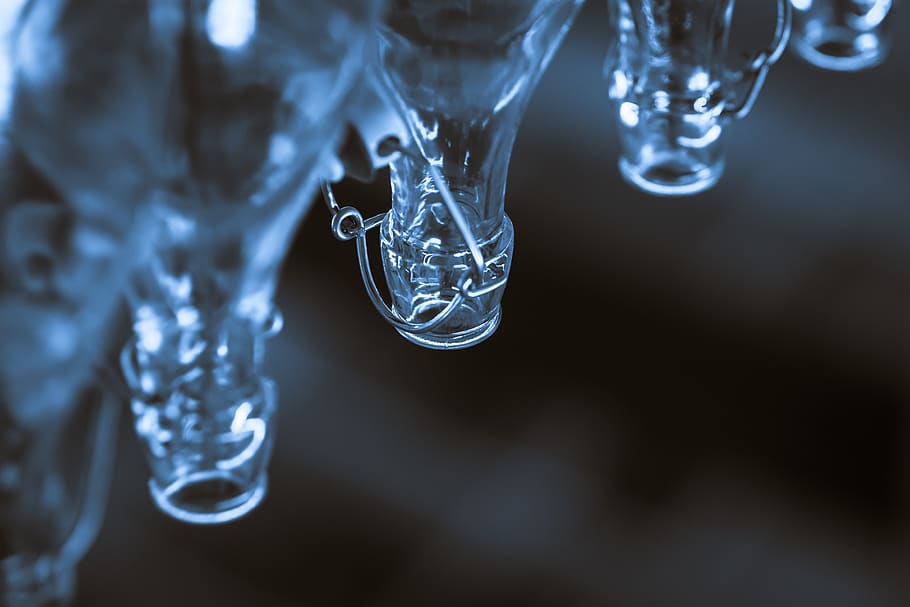 empty, bottle, glass, frozen, cold temperature, ice, no people HD wallpaper
