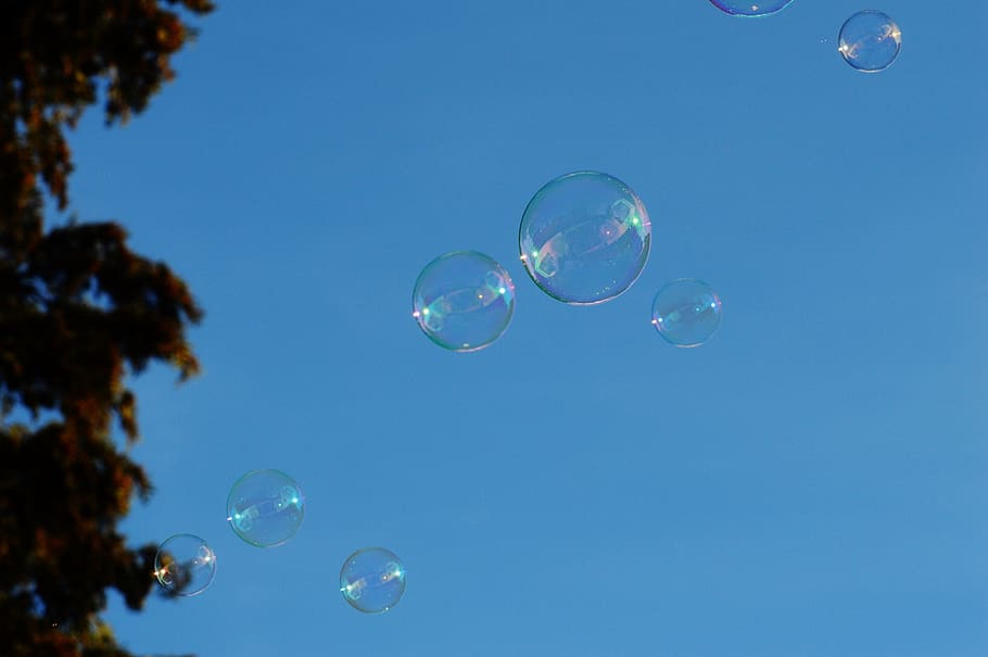 soap bubbles, colorful, balls, soapy water, make soap bubbles HD wallpaper