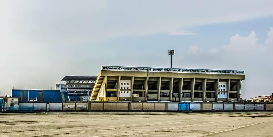 stadium, view, architecture, construction, cyprus, paralimni HD wallpaper