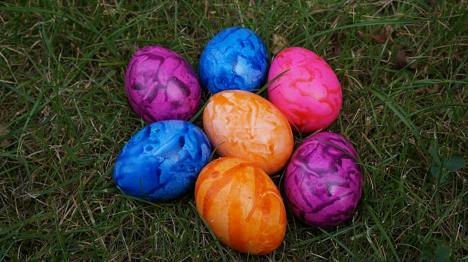 egg, colorful, easter, easter eggs, colorful eggs, boiled eggs HD wallpaper