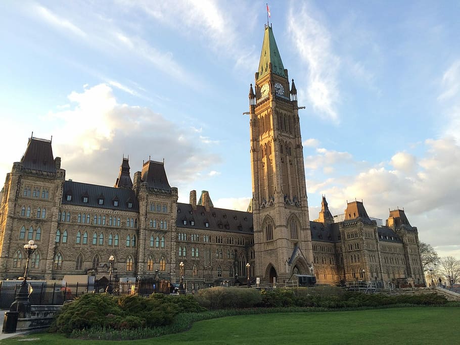 Canada, Parliament, Government, Ottawa, architecture, building exterior, HD wallpaper