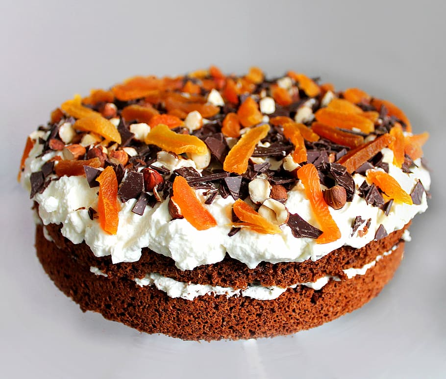 chocolate cake, layer cake, rye bread pie, dessert, food, delights HD wallpaper