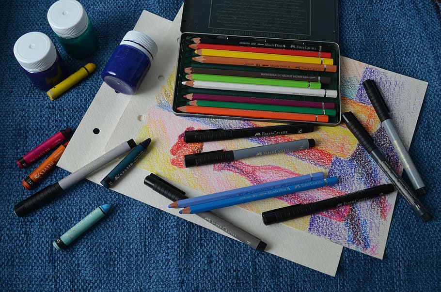 pencils, art, design, creative, creativity, drawing, imagination HD wallpaper
