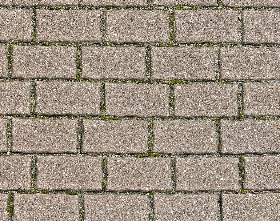 concrete paving, paving stones, flooring, concrete block, patch, HD wallpaper