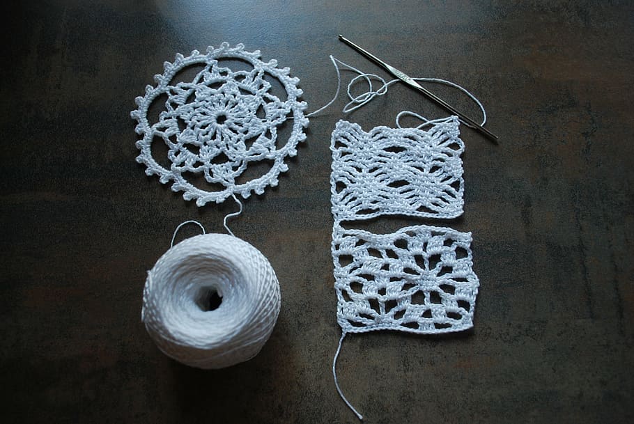 cotton, hook, example, craft, white, hobby, crochet, handmade HD wallpaper
