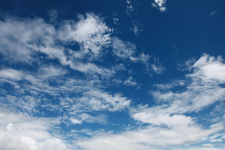 blue sky, white cloud, natural, cloud - sky, beauty in nature HD wallpaper