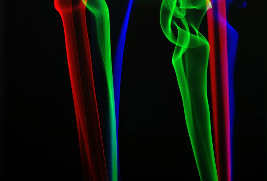 smoke, abstract, colours, glowing, backgrounds, flowing, smoke - Physical Structure HD wallpaper