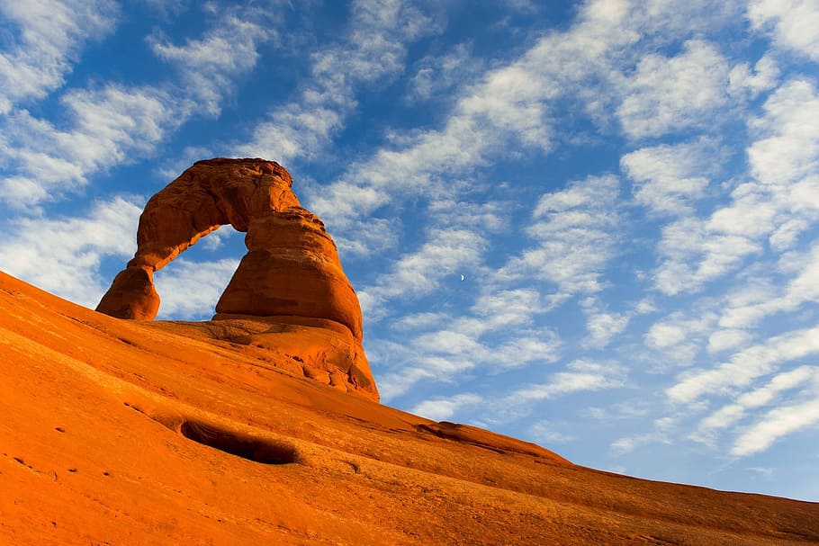 desert photography, rock arch, landscape, stone, sandstone, nature