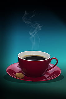background, red, blue, light, light reflections, drink, still life HD wallpaper