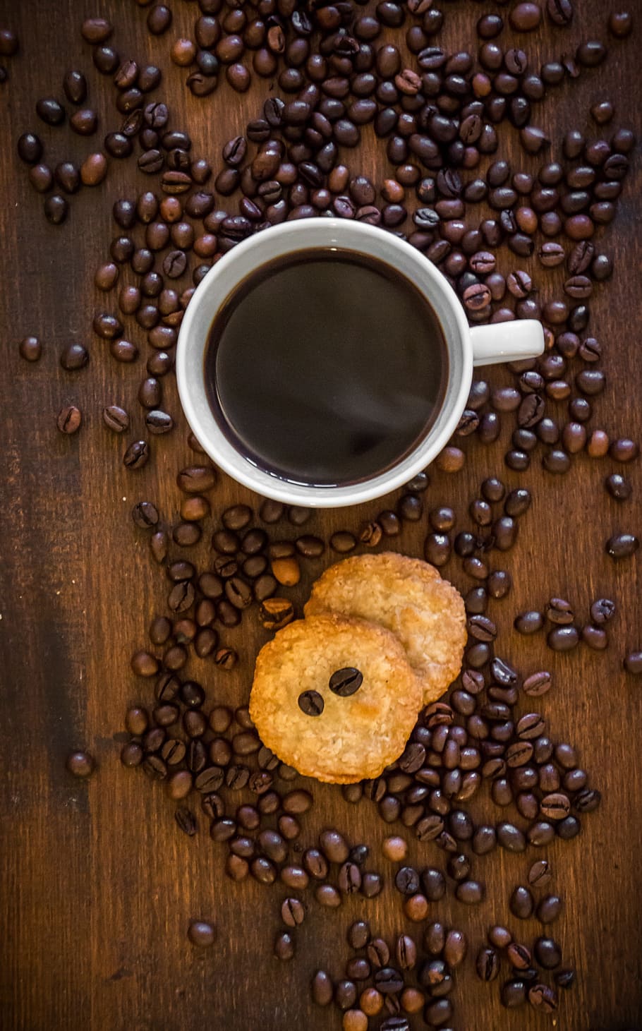 Coffee Cup, Biscuit, Cookie, benefit from, black, cafe, caffeine HD wallpaper