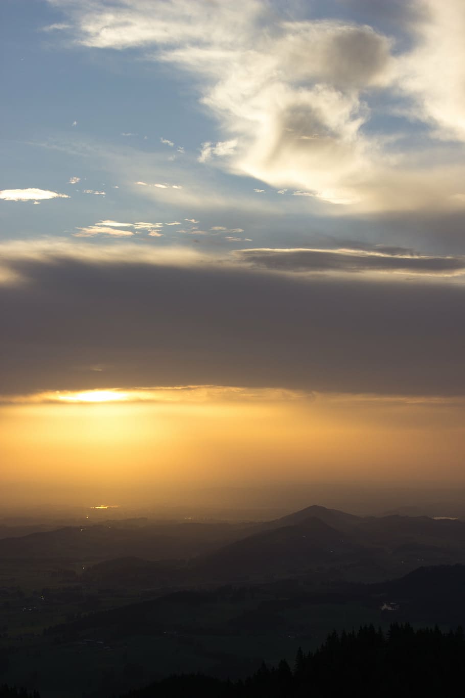 sunrise, nature, landscape, morgenstimmung, sky, mood, romantic HD wallpaper