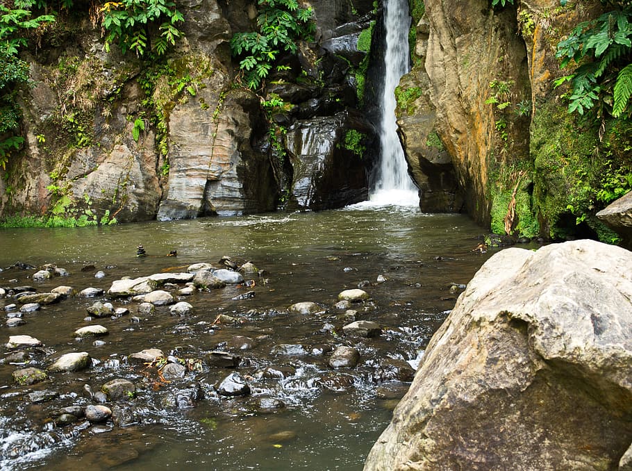cascade, rio, stone, nature, waterfall, rock, solid, rock - object HD wallpaper