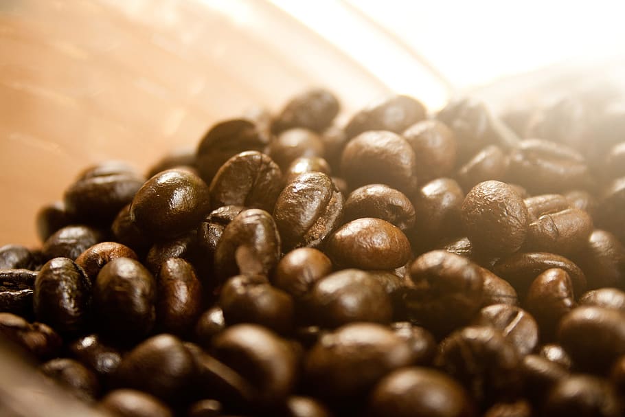 pile of coffee beans, roasted, aroma, brown, caffeine, espresso HD wallpaper