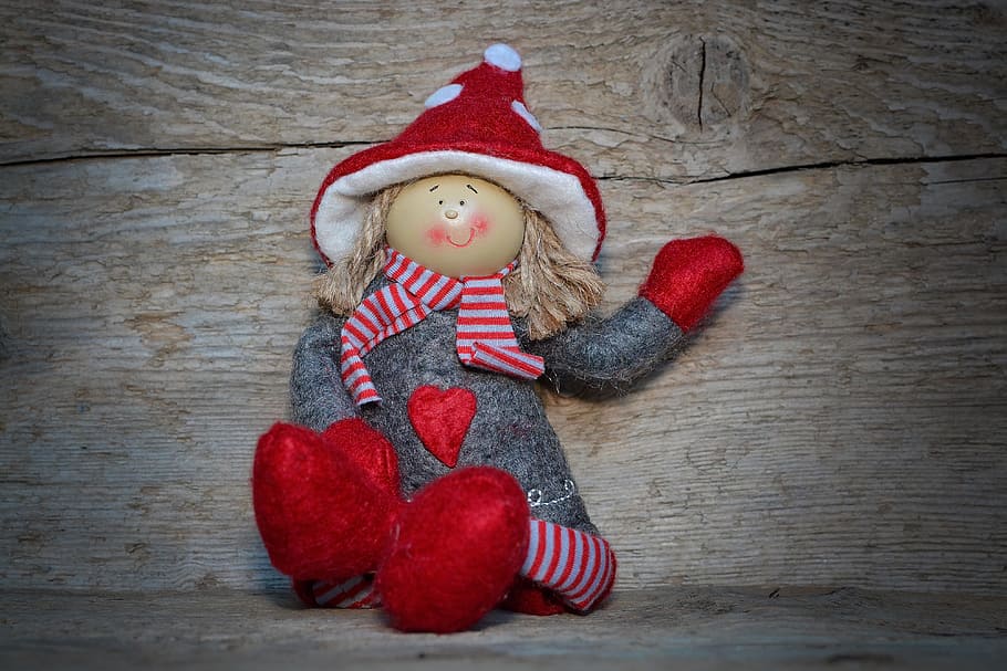 males, dwarf, figure, deco, red, imp, decoration, close, sweet HD wallpaper