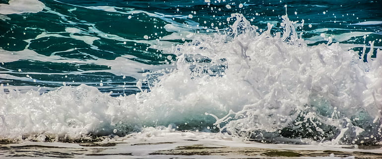 water splash, wave, smashing, drops, liquid, foam, spray, sea HD wallpaper